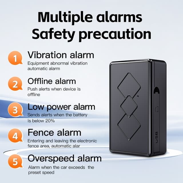 Global GPS Tracker Anti Lost 3D Street View Locator med intelligente alarmer