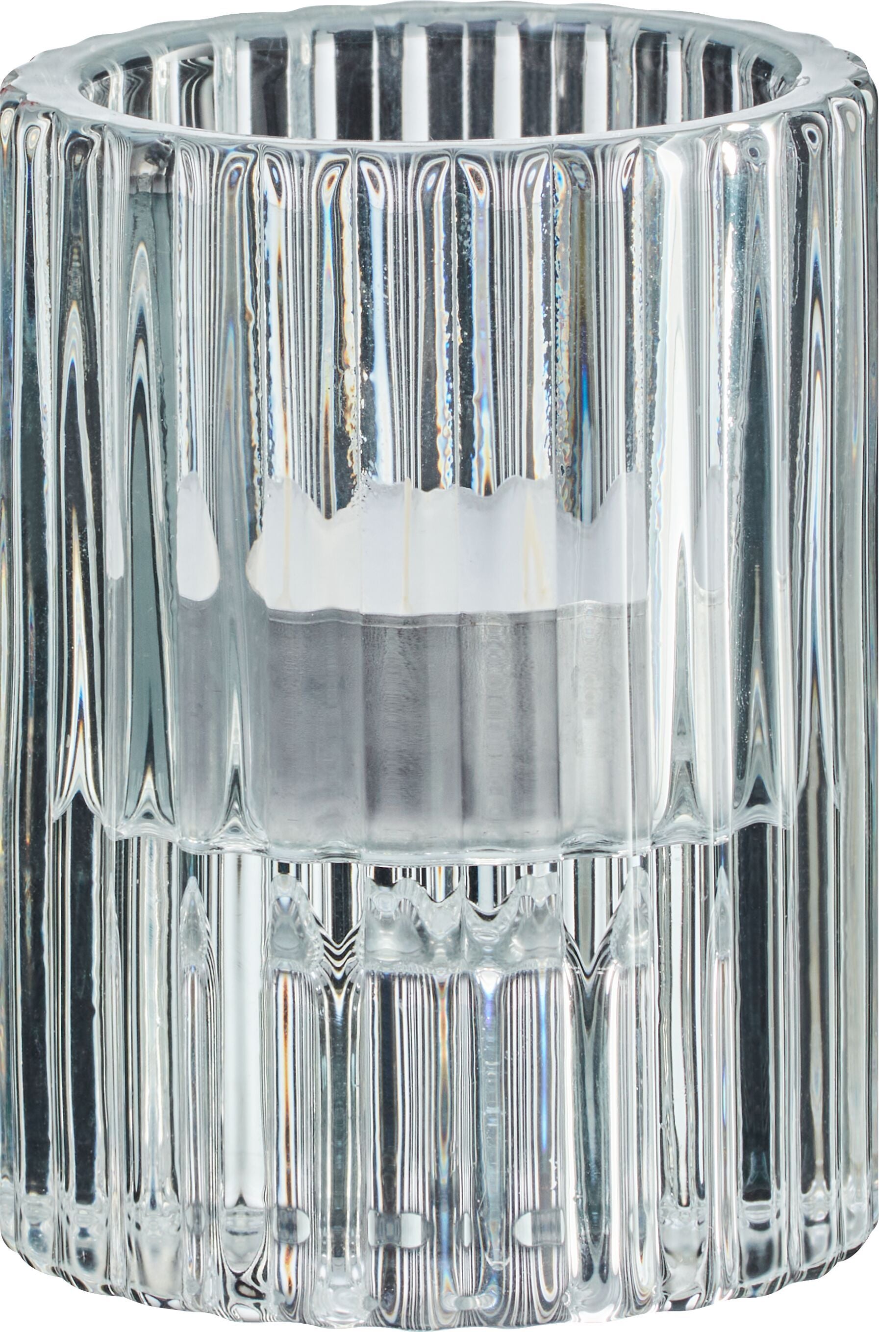 RAFFI Windlicht - Transparent / H: 8.0 cm