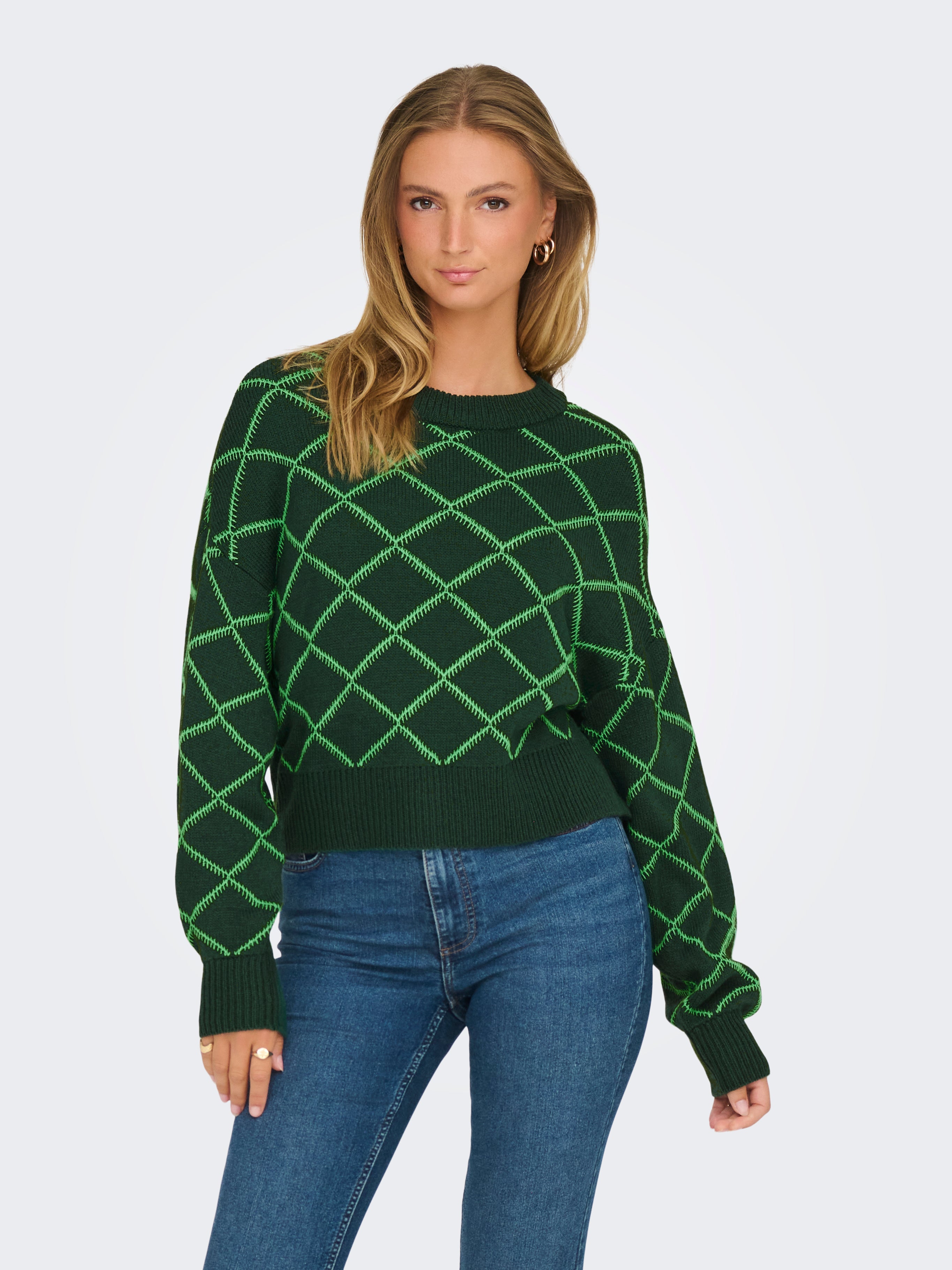 JDYRITA Strickpullover Rain Forest