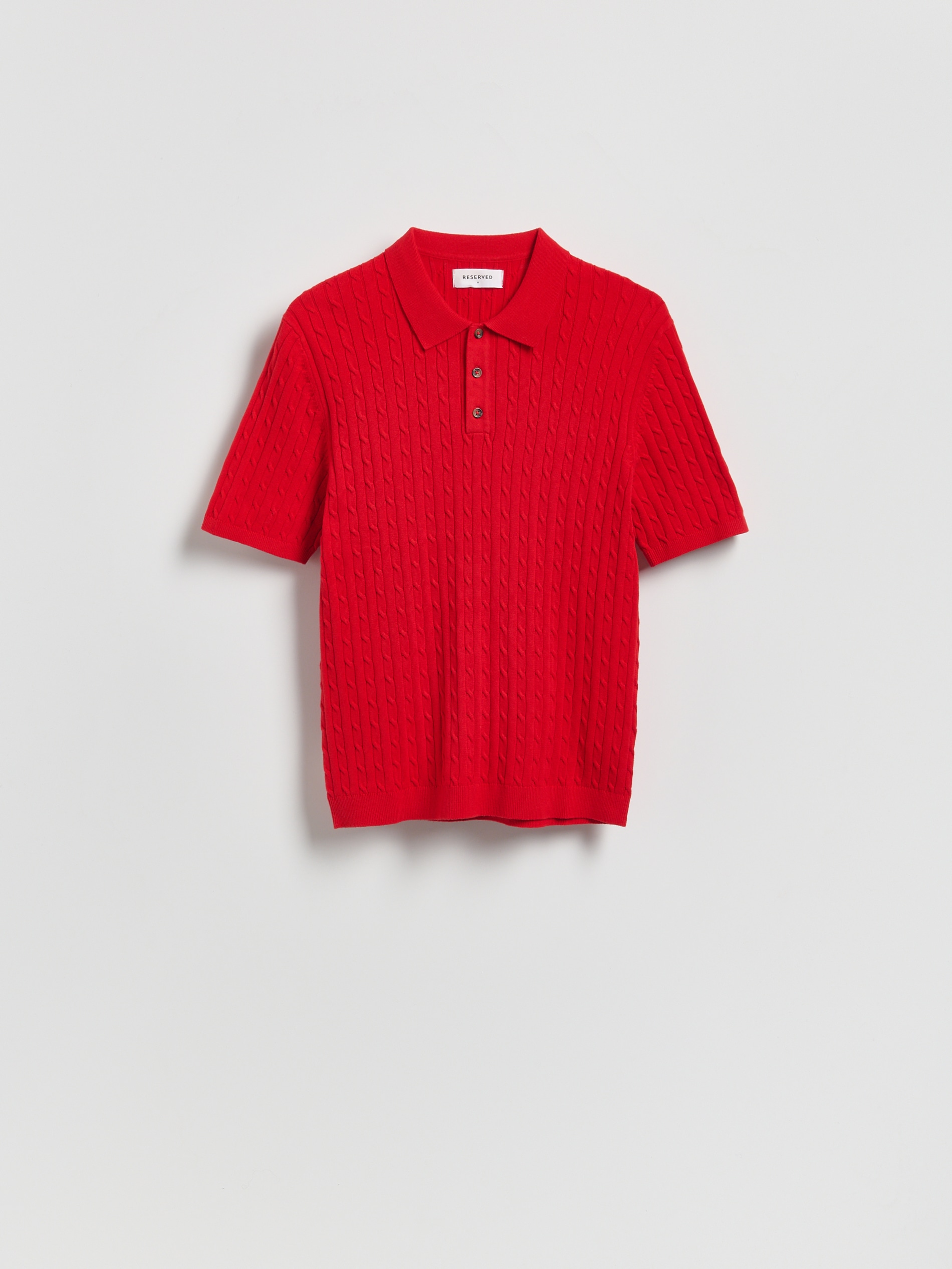 Pullover im Polo-Stil aus Strukturstoff