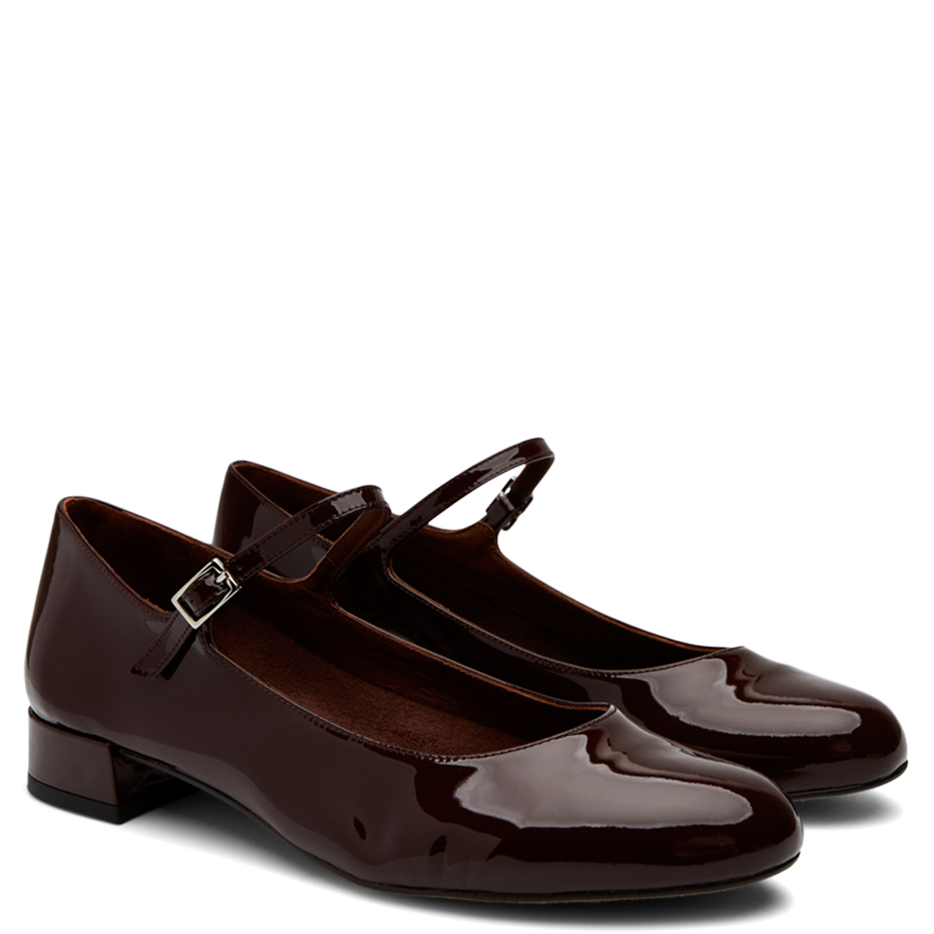 EMILIA - Ballerines en cuir | Marron