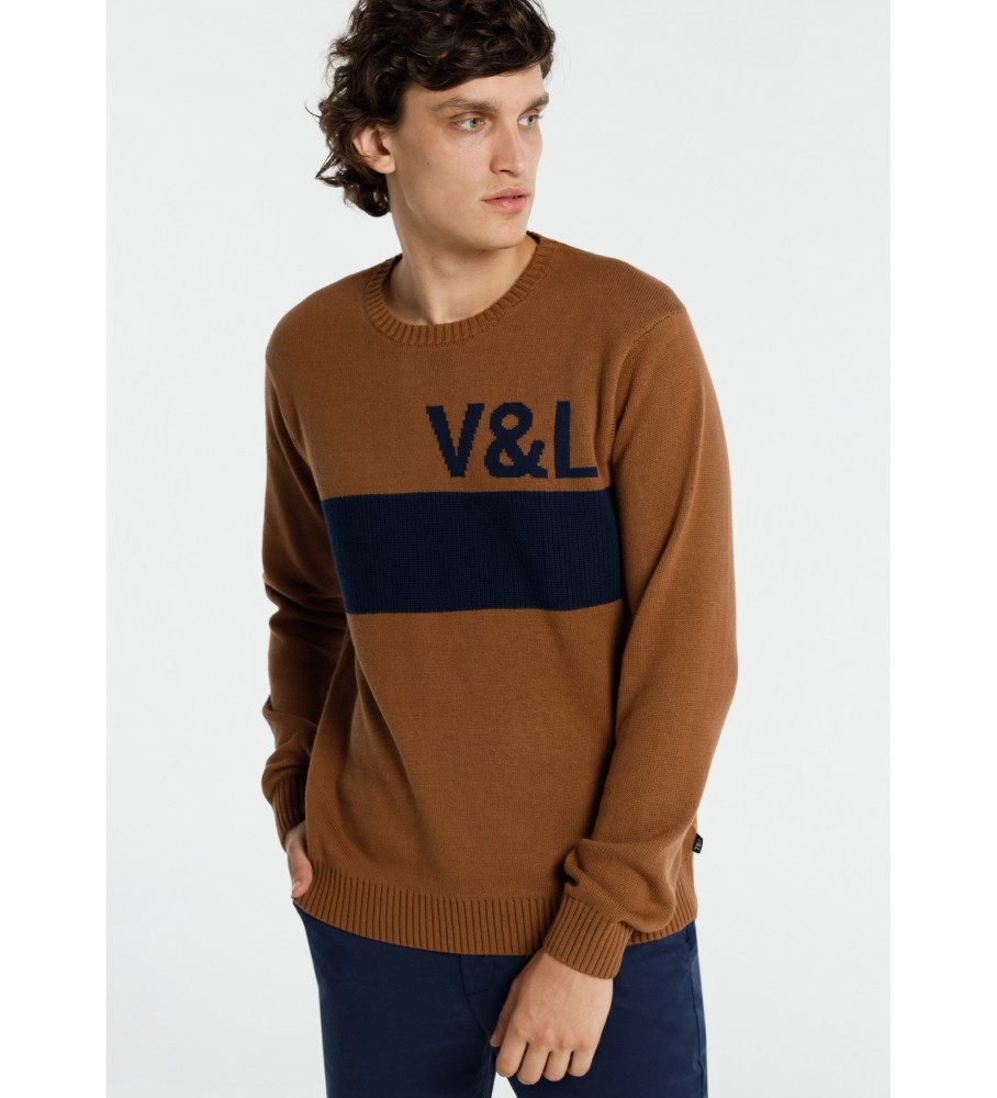 Victorio & Lucchino, Camisa listrada V&L marrom V&L