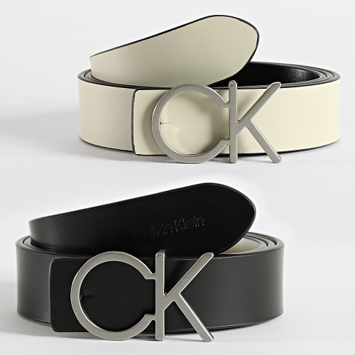 Ceinture Réversible Femme Re-Lock CK 0156 Noir Beige