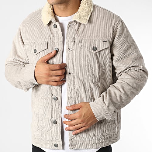 Veste A Col Mouton Louis Life Beige