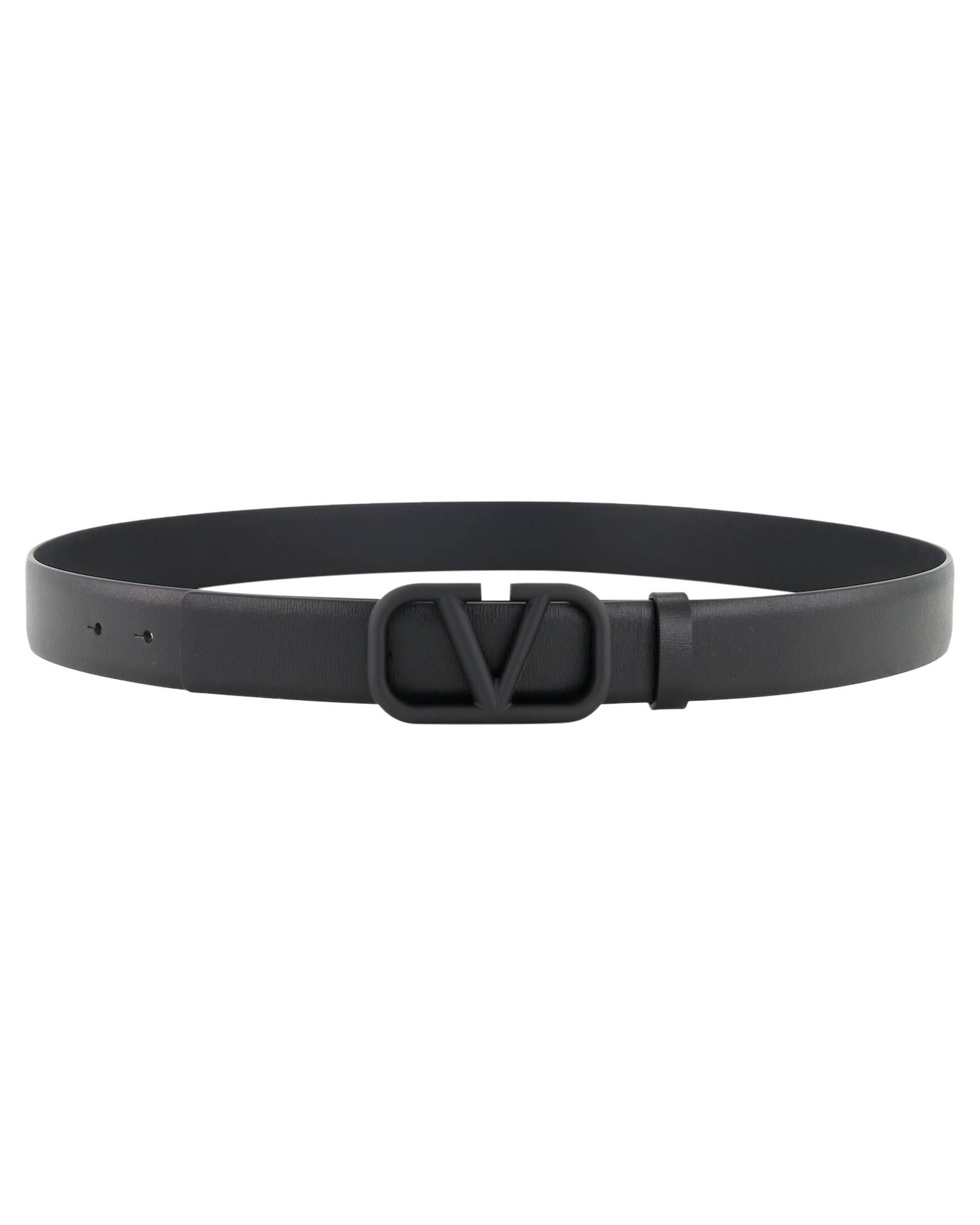 Valentino Garavani| Herren Ledergürtel BUCKLE BELT H. 30 | VLOGO SIGNATURE