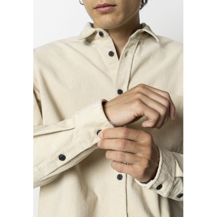 Fat Moose Chase corduroy shirt Ecru