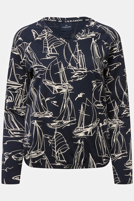 T-Shirt, Boote Print, OEKO-TEX