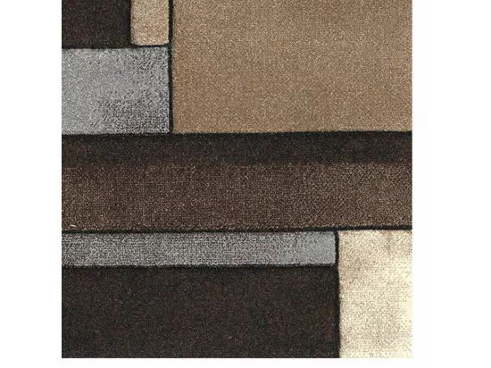 tapis salon 160x230 tissé beige rectangle motif géométrique GEOME