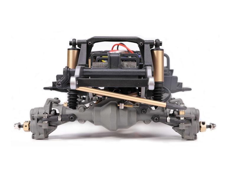 Amewi Scale Crawler AMXRock RCX10P Pro Weiss, ARTR, 1:10 Rockcrawler mit Differntialsperren, 2-Gang Getriebe und Portalachsen