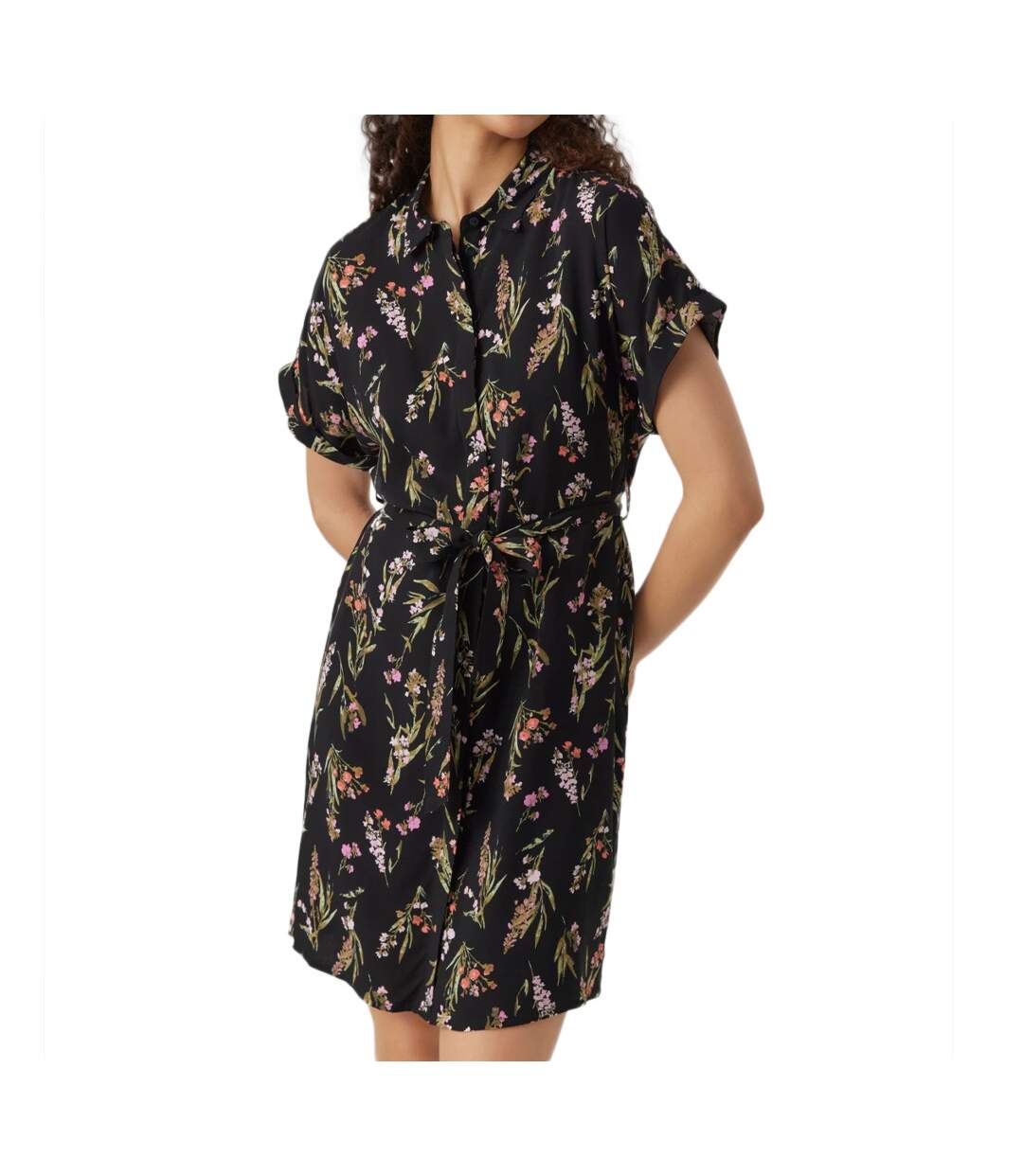Robe Chemise Noire Femme Vero Moda Easy