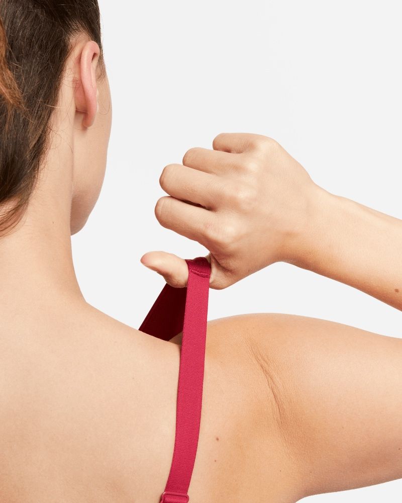Brassière Nike Indy Rouge pour femme
