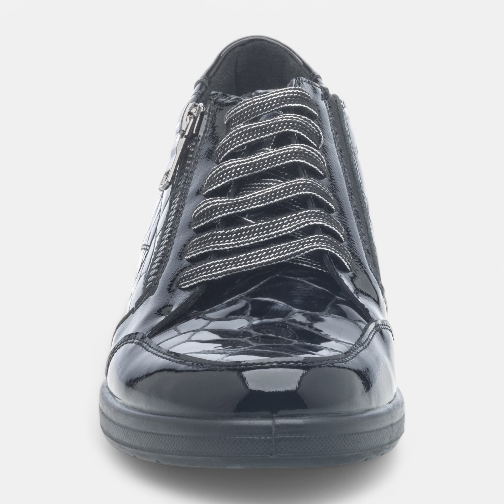 Derbies pieds sensibles Femme en cuir bleu marine