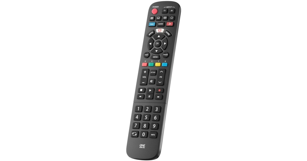 One for allPanasonic TV Replacement Remote afstandsbediening  (Zwart)