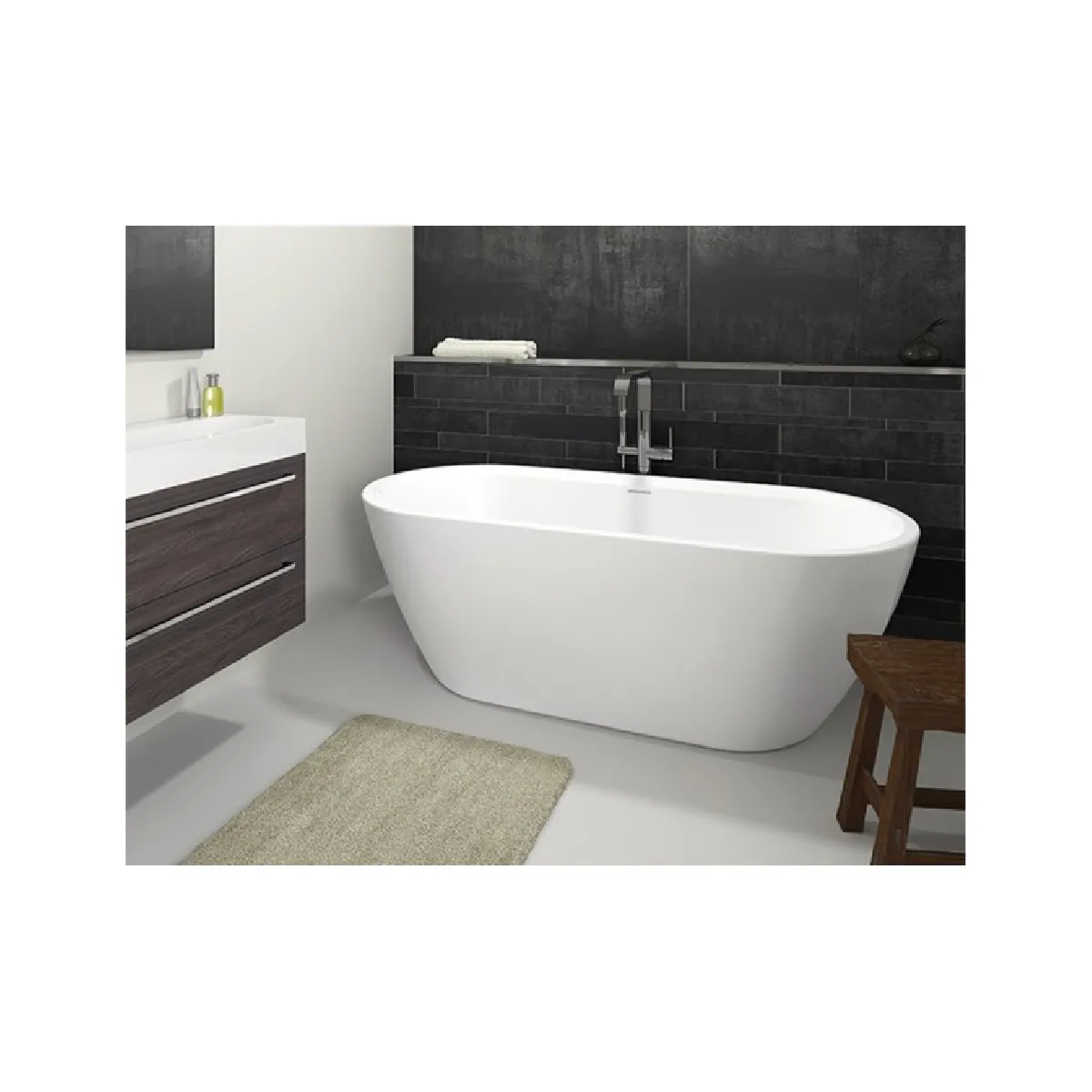 Riho INSPIRE Baignoire - Blanc brillant