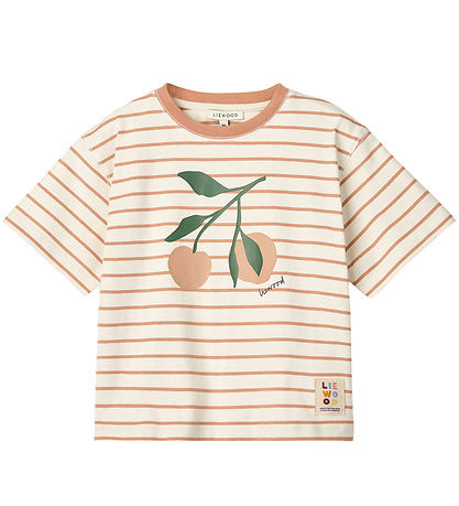 Liewood T-Shirt - Tyler - Peach/Stripe Toskana Rose