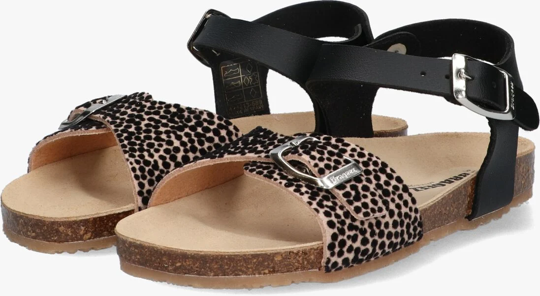 BRAQEEZ zwarte braqeez sandalen shelly spain