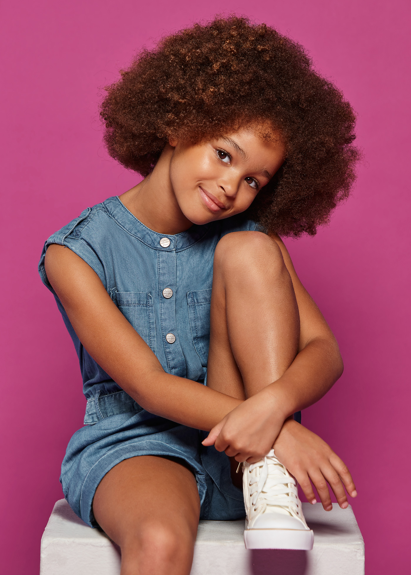 Macacão com cinto para menina