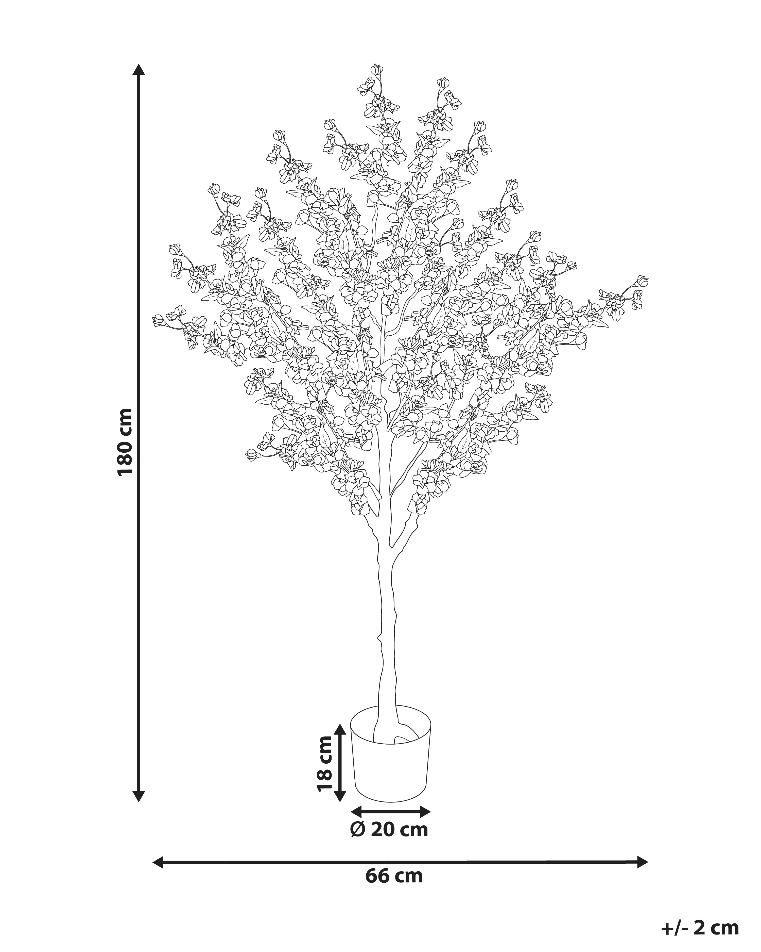 Kunstplant CHERRY TREE 180 cm Roze