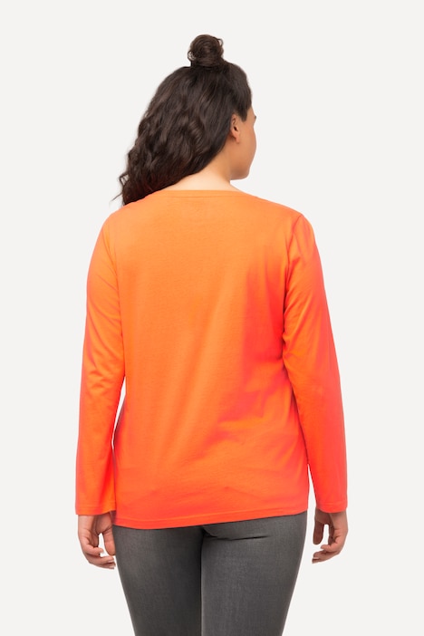 Shirt, Slim, V-Ausschnitt, Langarm