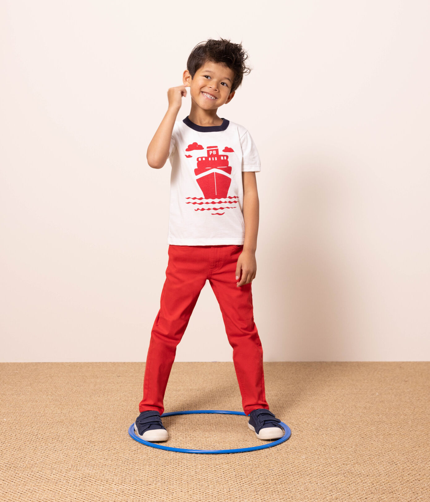 Tee-shirt manches courtes en coton enfant garçon