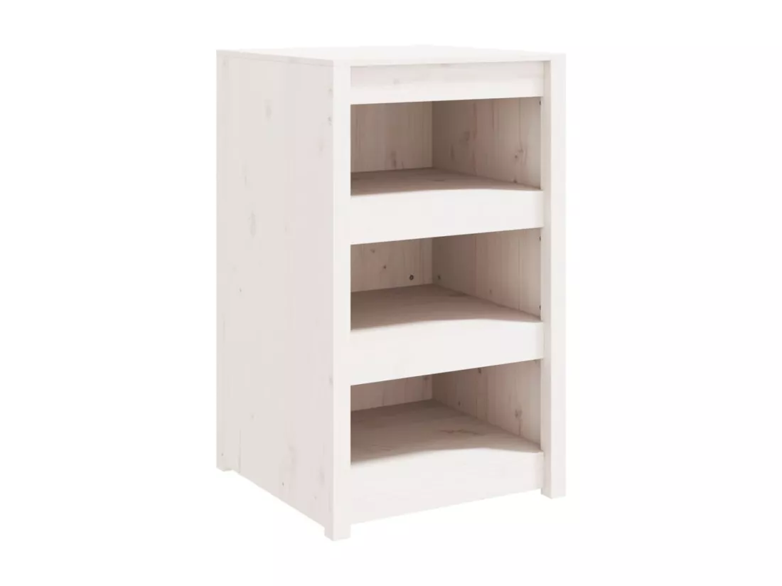 Armoire de cuisine d'extérieur blanc bois de pin massif