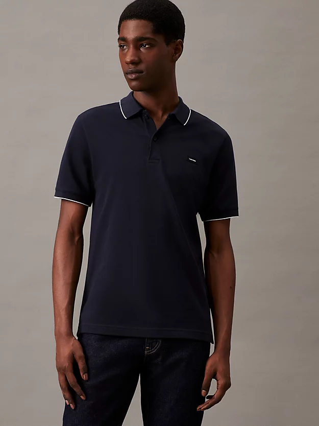 Camisa polo slim piqué