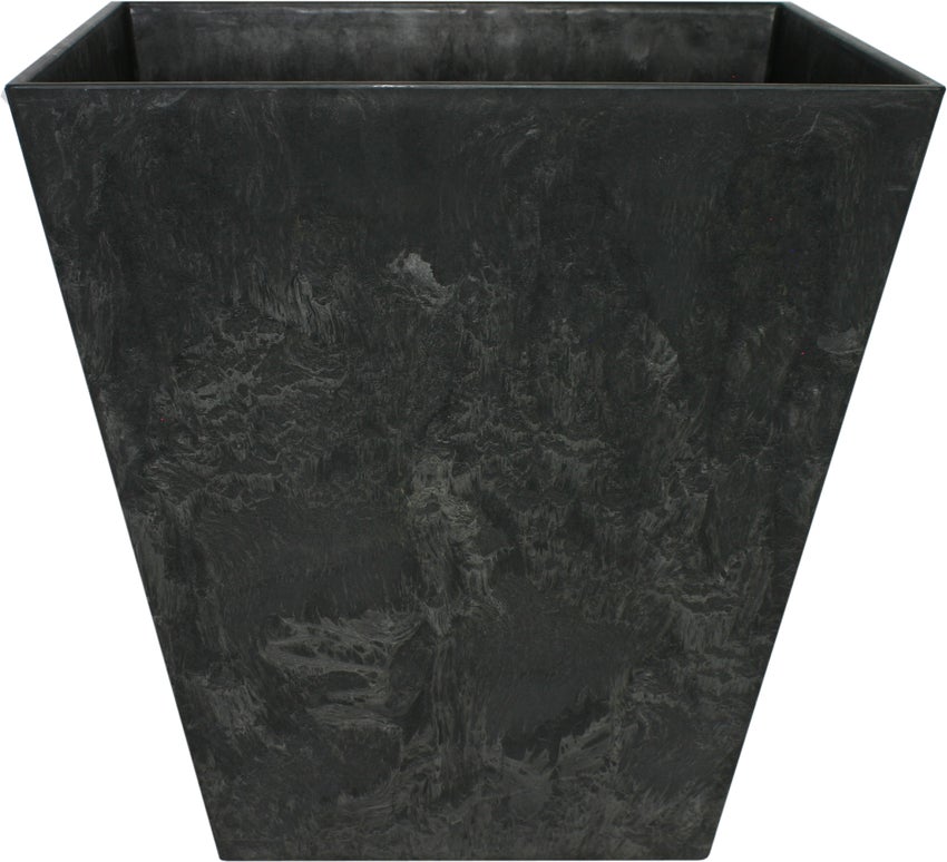Artstone plantenbak Ella 40 x 40 cm zwart