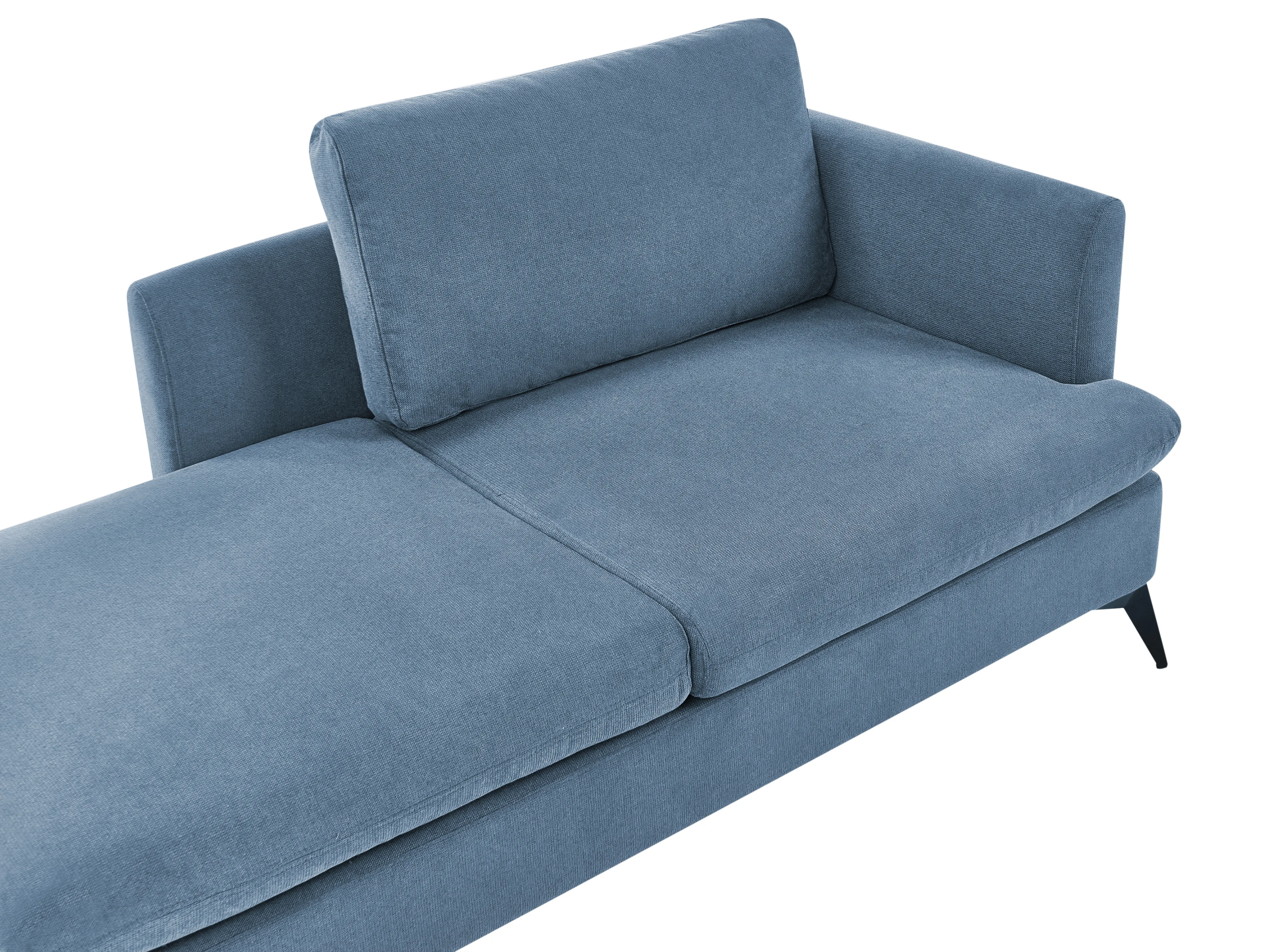 Rechtszijdige chaise longue SIEVOZ Stof Blauw