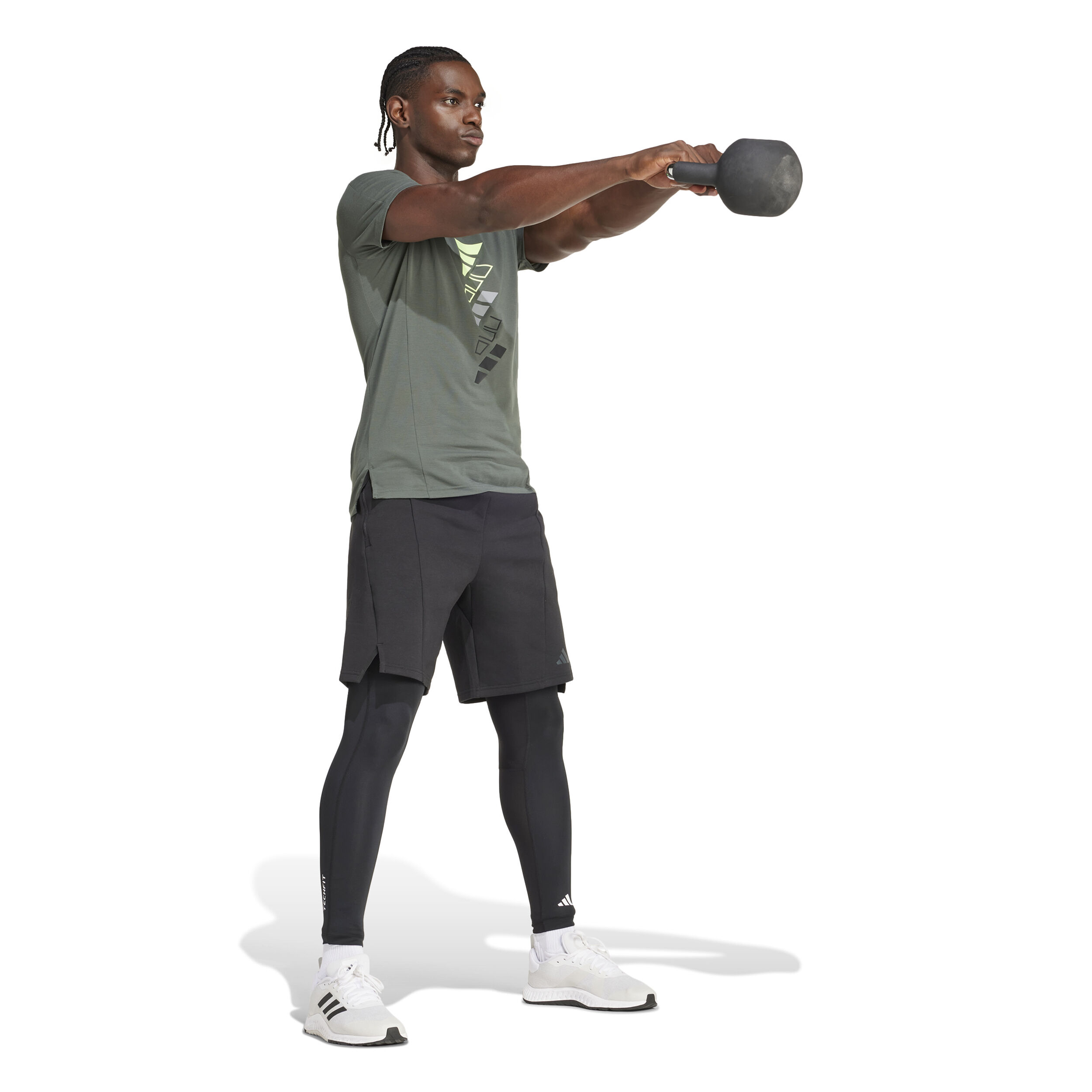 adidas TechFit Compression Training Collant Tight Hommes - Noir