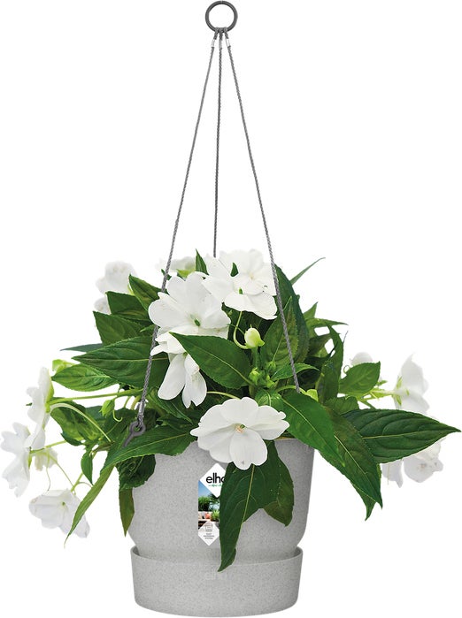 Elho hangpot Greenville grijs D 23,5 H 20,5 cm