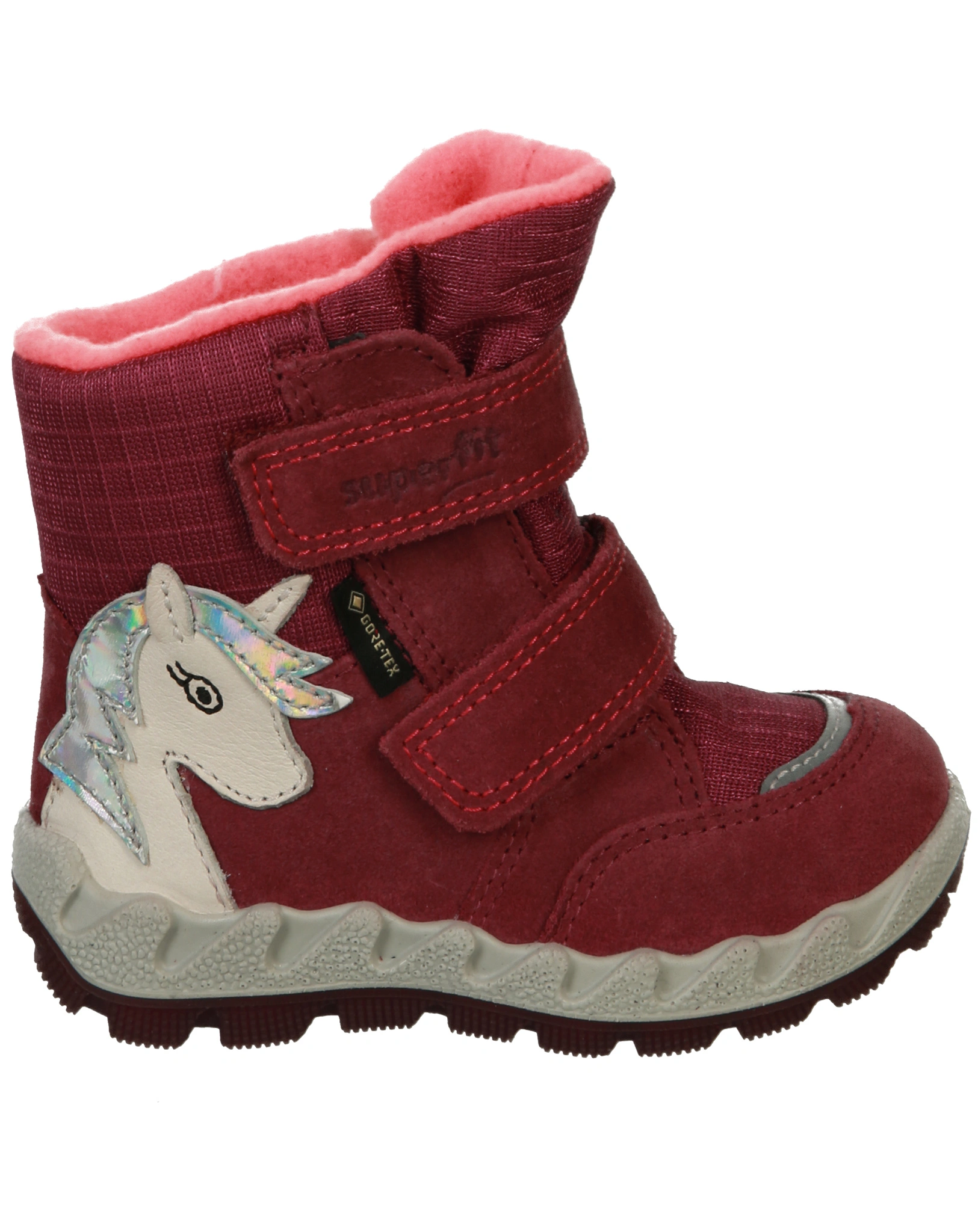 Klett-Booties ICEBIRD - PFERD in rosa/orange