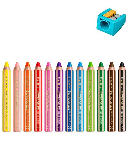 Staedtler Buntstifte - Noris Junior - 3-in-1 - 12 st. m. Bleisti