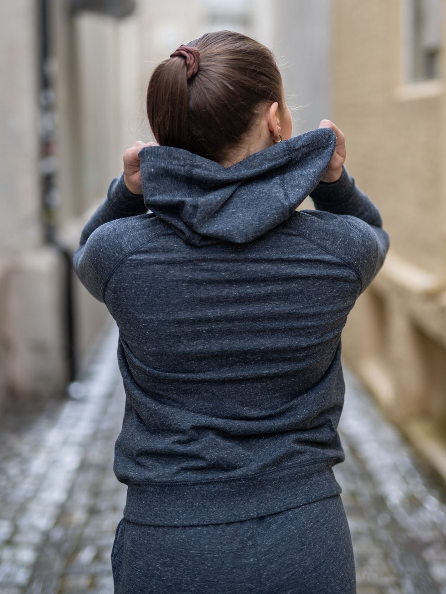Chestine Melange Sweat Hoody
