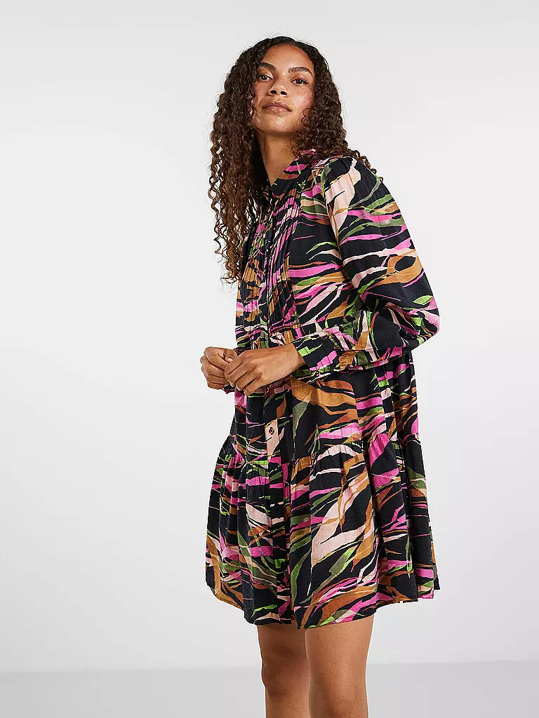YAS Hemdblusenkleid schwarz