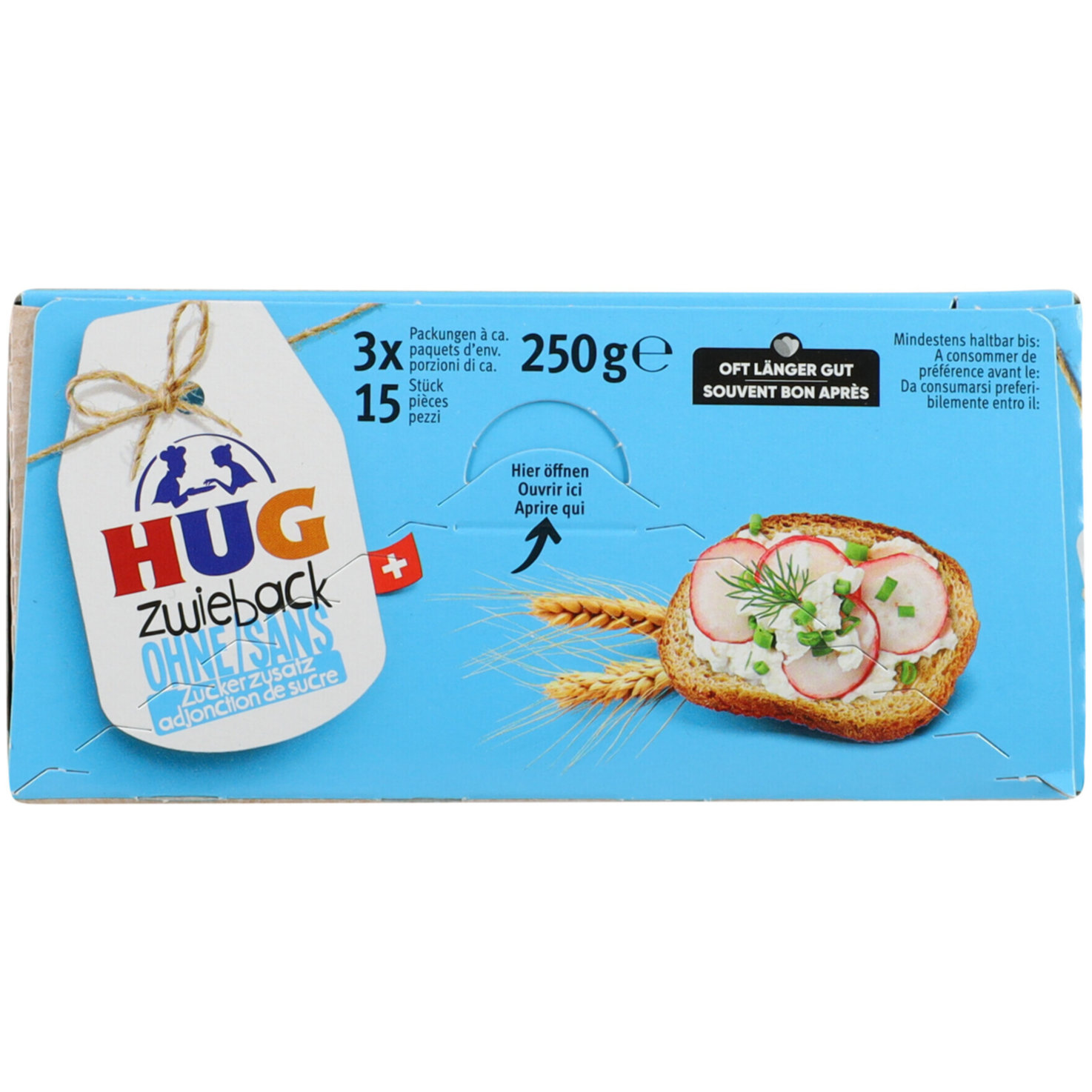 Hug Zwieback ohne Zucker 250g