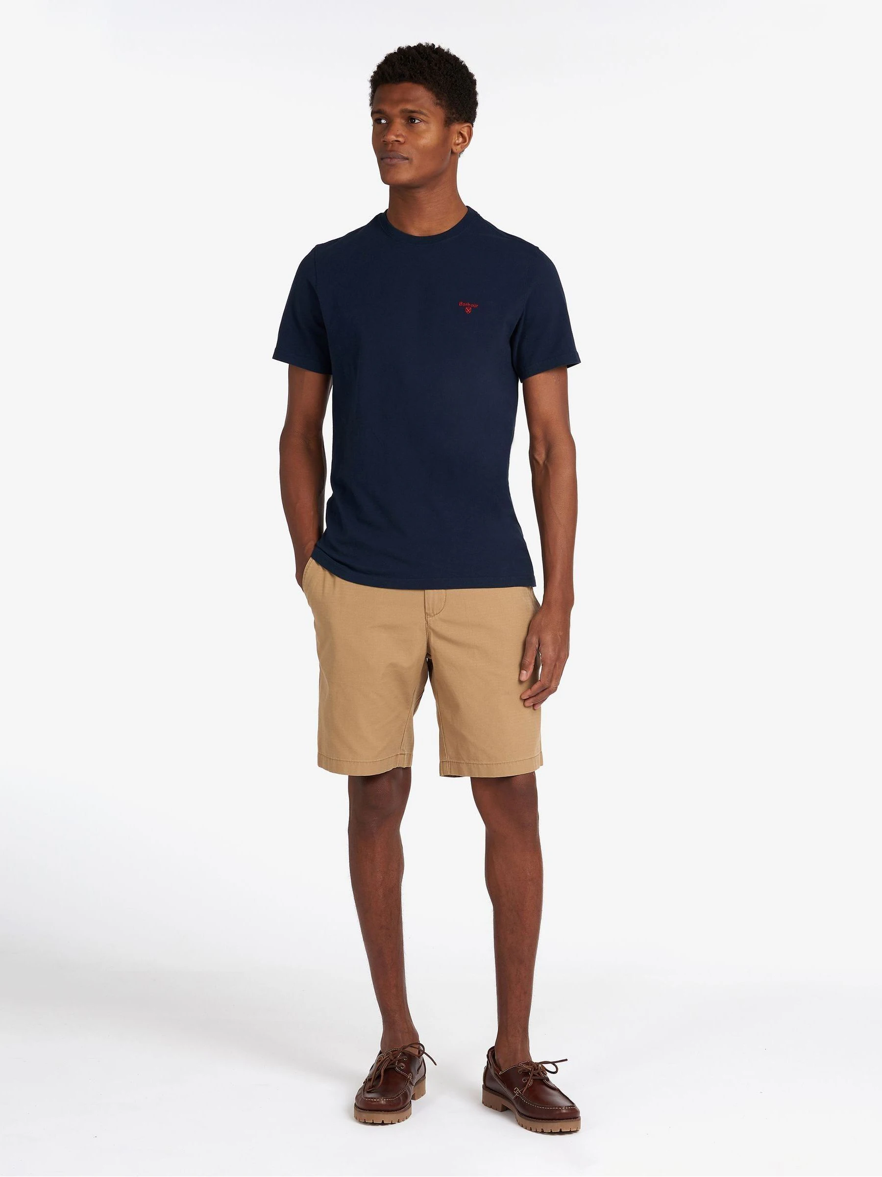 Marineblauw - Barbour® sport T-shirt voor heren