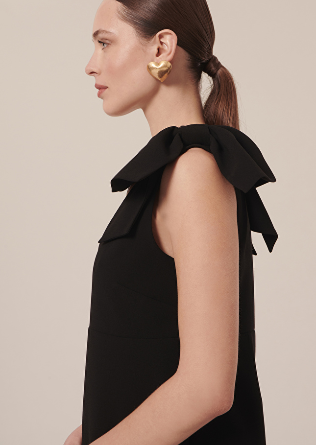 Robe Remarquablenoire en crêpe