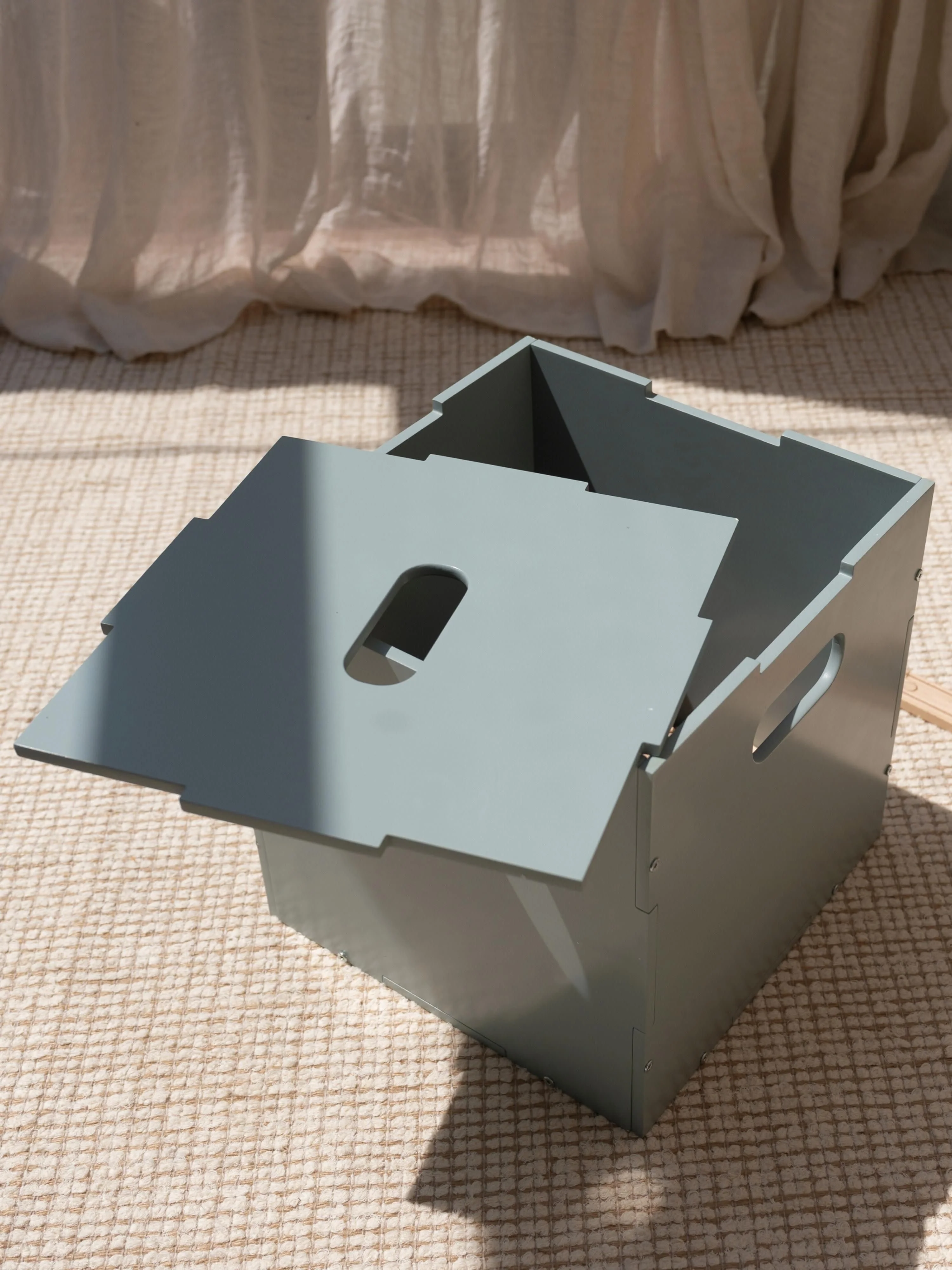 Houten opbergdoos Cube