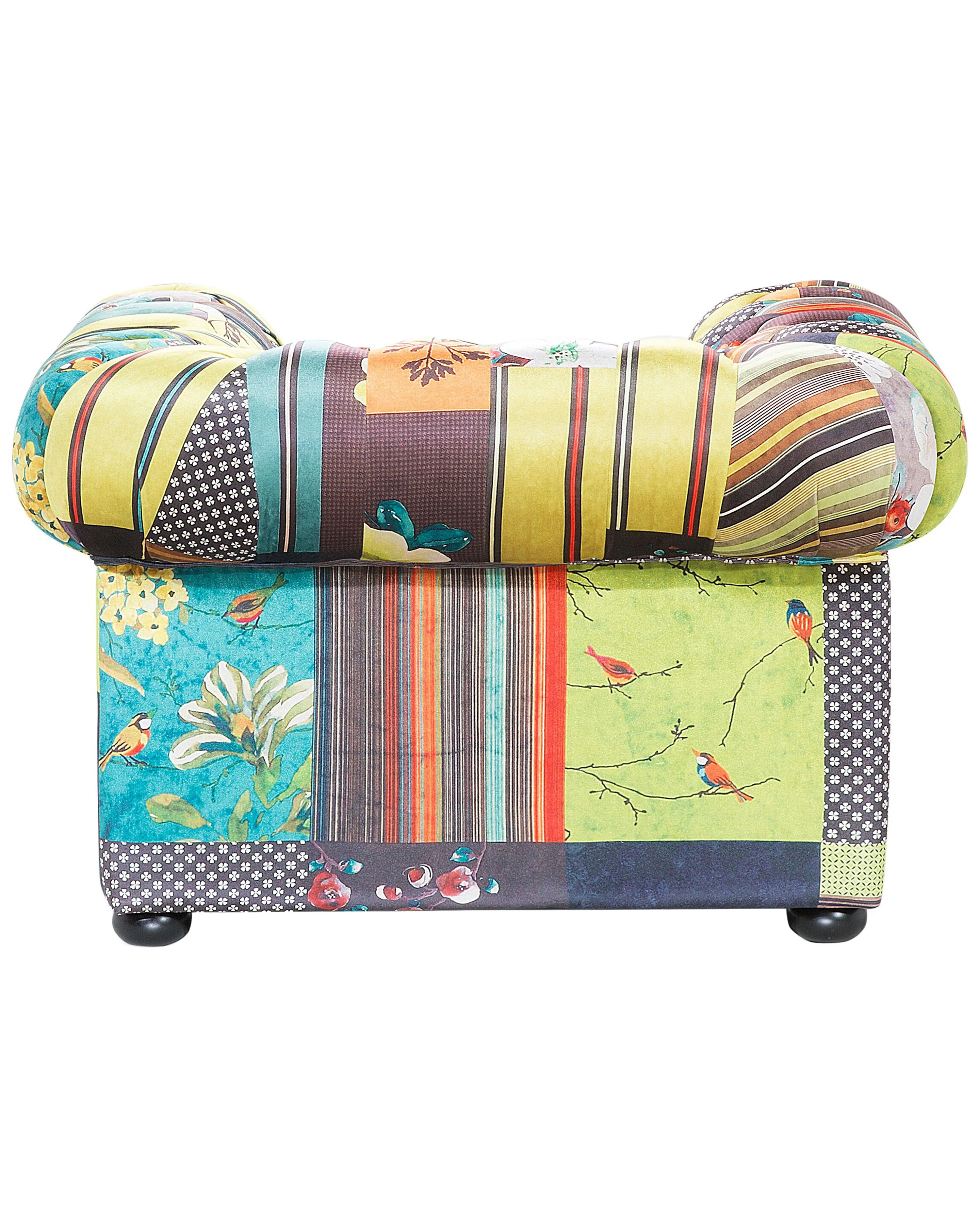 Fauteuil CHESTERFIELD Stof Lichtgroen