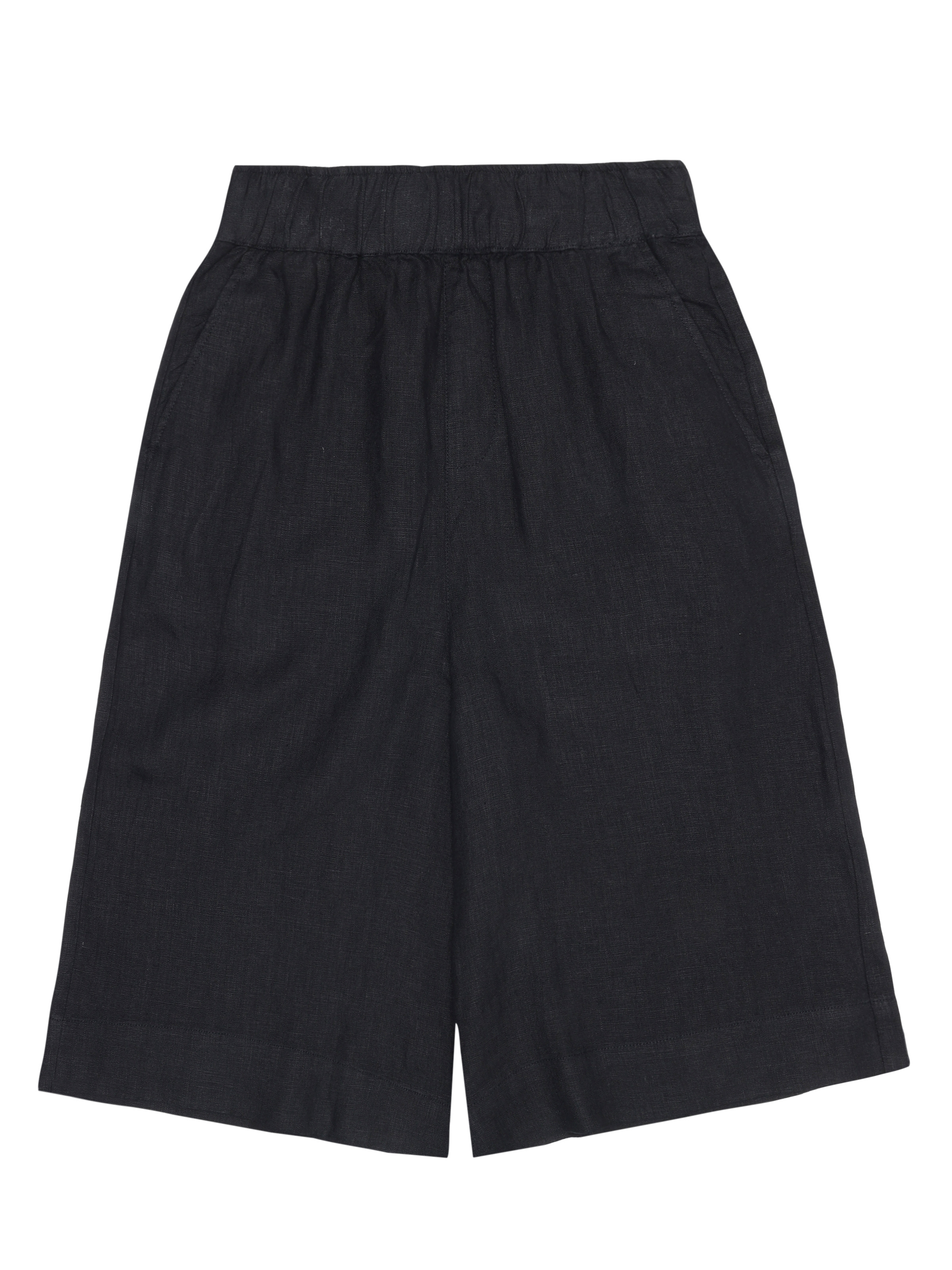 Eve Culotte High-Rise Wide Linen Shorts W