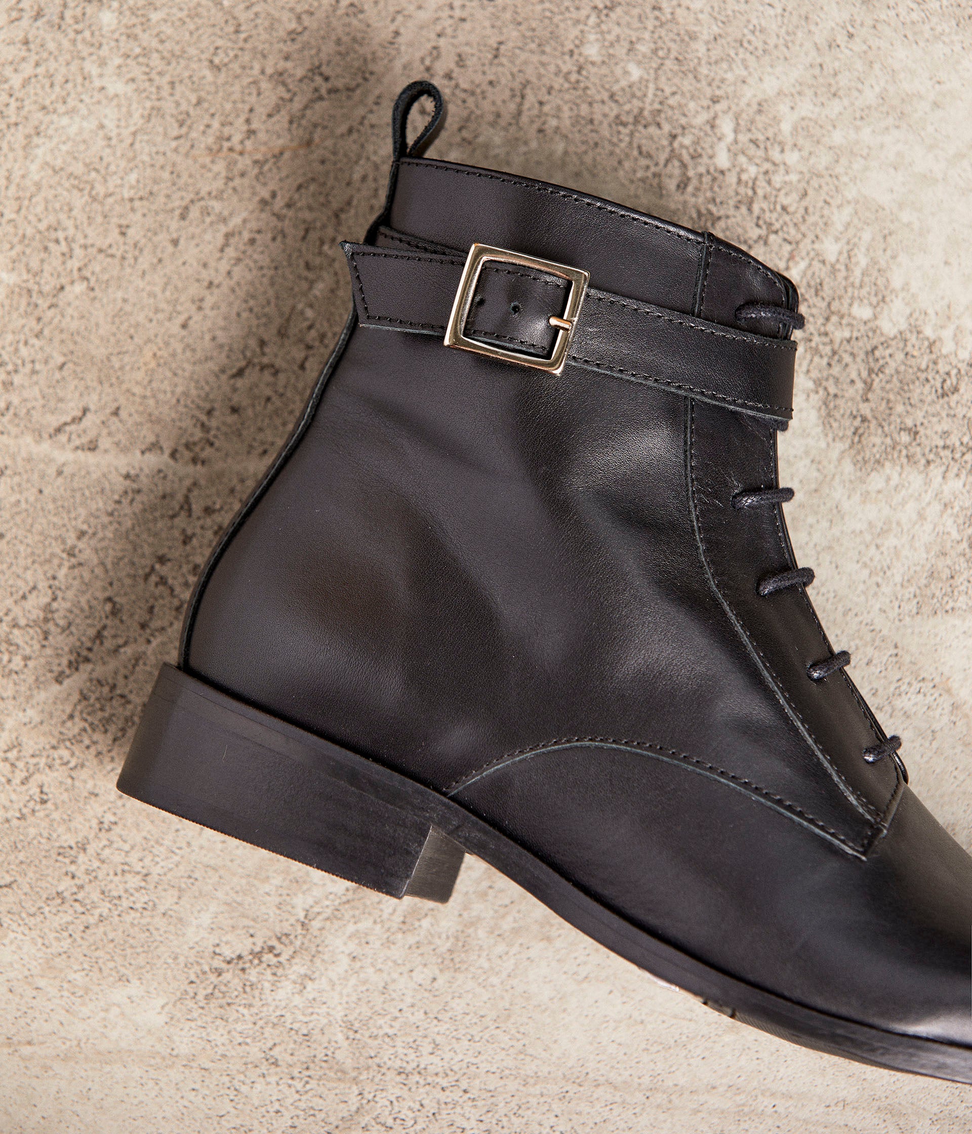 Bottines noires cuir Marc