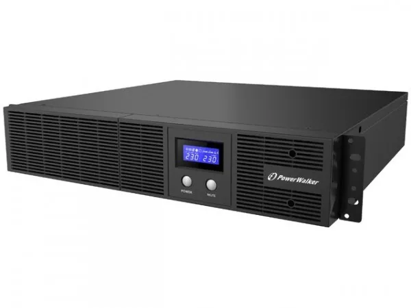 PowerWalker VI 2200 RLE - UPS (rackversion) - AC 230 V - 1320 Watt - 2200 VA - 9 At - USB, RS-232 - output-stikforbindelser: 4