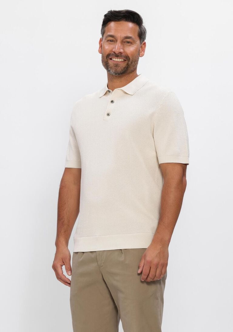 ecru profuomo polo polo ss aero ease waffle structure