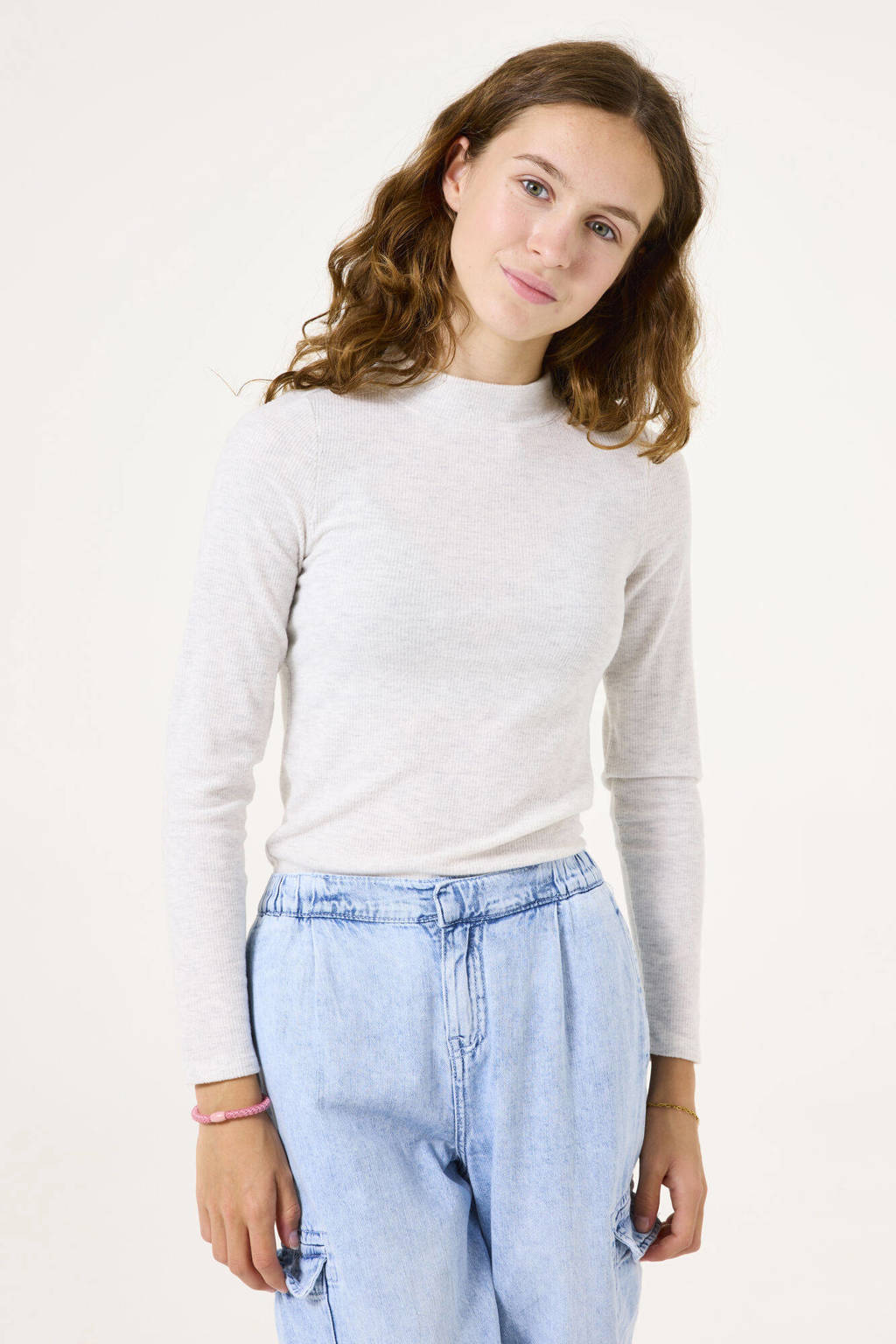 Garcia baby high waist loose fit jeans bleached