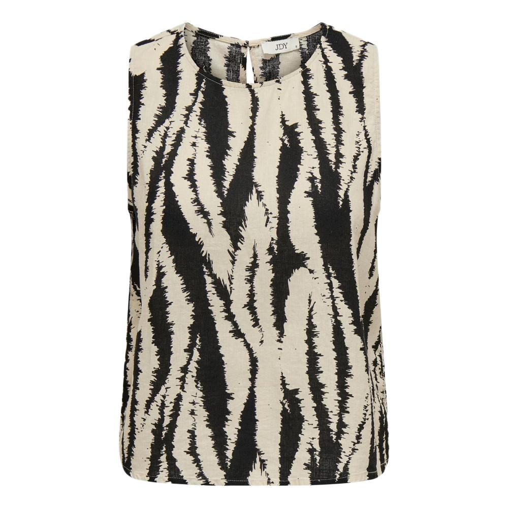 JDY Top Beige/Noir Femme Jdy Palermo