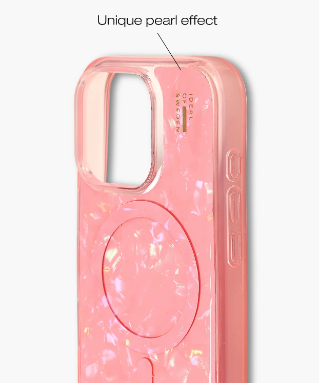 iPhone 16 MagSafe Hardcase Hülle Pearlized Case Recycled (IDPLCMS-I2461-51) - Rosa