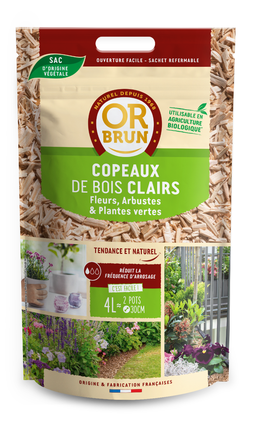 Obrpcdcclairs4 | copeaux de bois clairs | 4l | préserve l'humidité