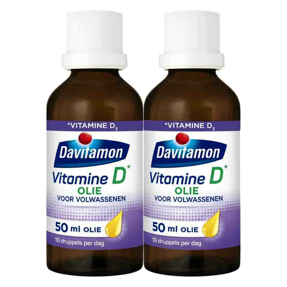 2x Davitamon Vitamine D Olie Volwassenen50 ml