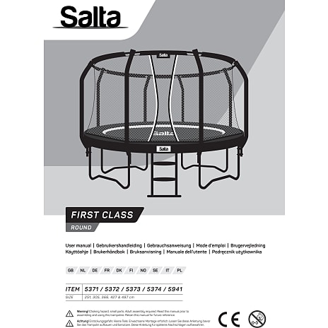 Salta First Class havetrampolin Ø: 305 cm