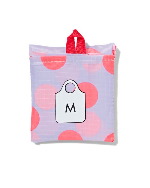 sac de courses pliant 38.5x40 lilas
